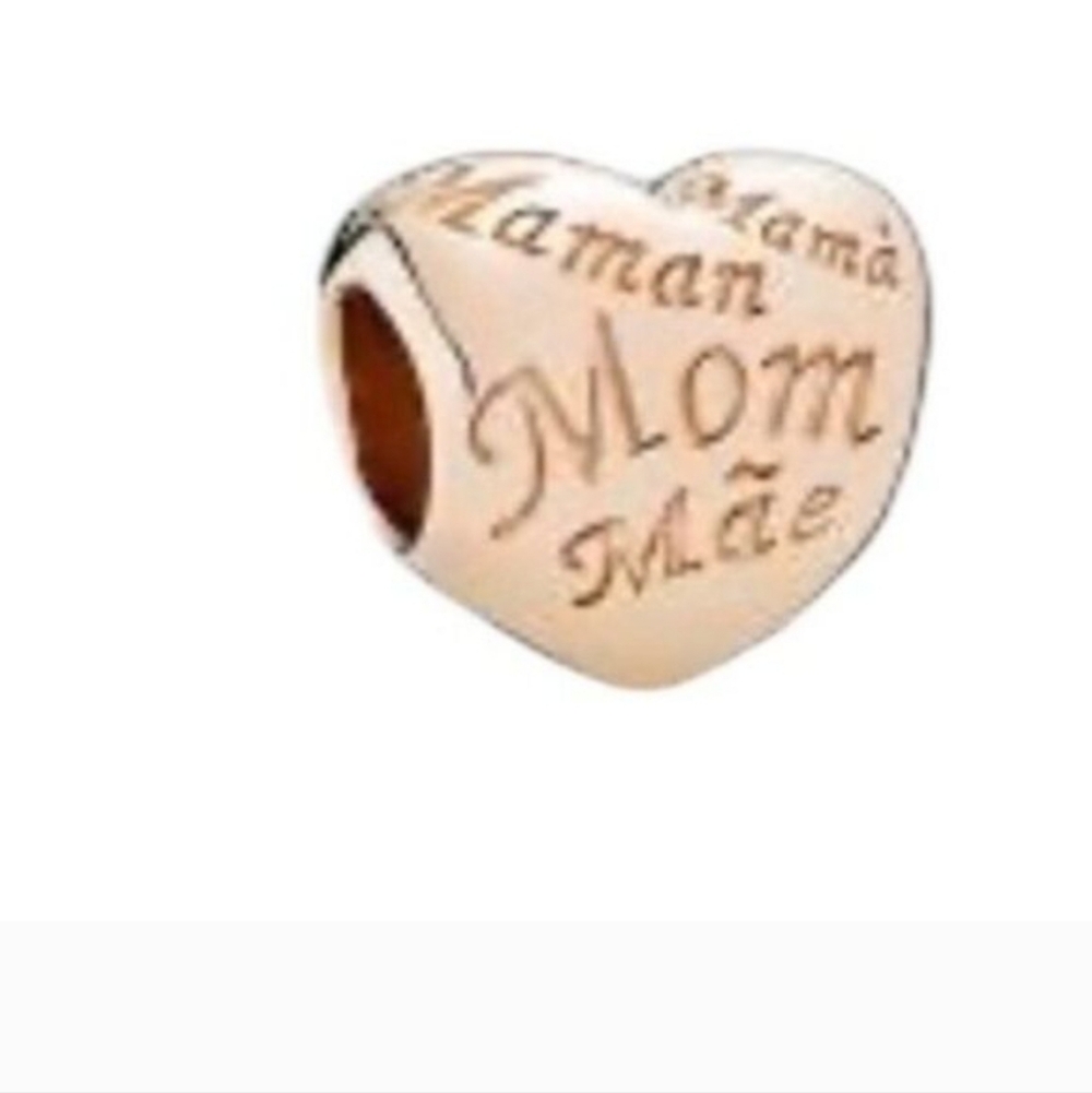 Pandora Rose Gold Plated Mom Mama Heart Charm